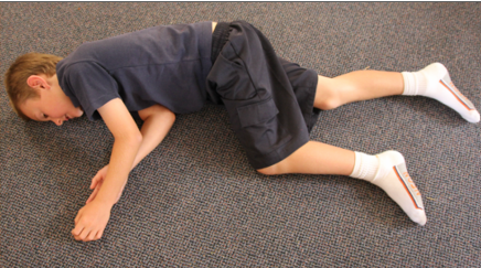 Recovery position child